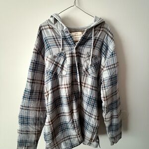 Weatherproof Vintage Hooded Flannel Shirt